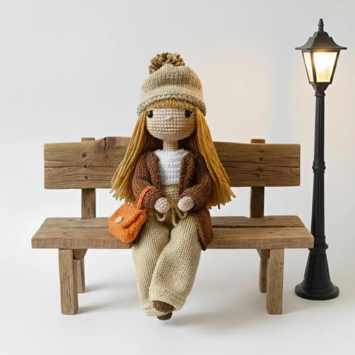 Handmade Organic Crochet Amigurumi Harper Doll