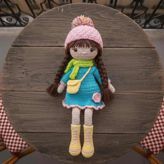 Handmade Organic Crochet Amigurumi Emily Doll